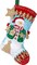 Bucilla Felt Stocking Applique Kit 18" Long-Jolly Gingerbread Snowman